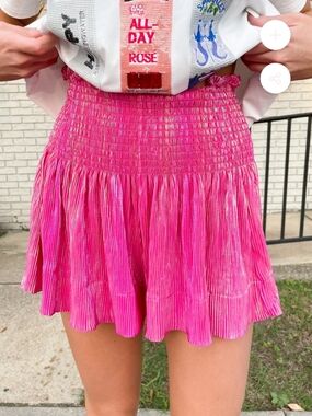 Queen Of Sparkles Pink Metallic Swing Shorts